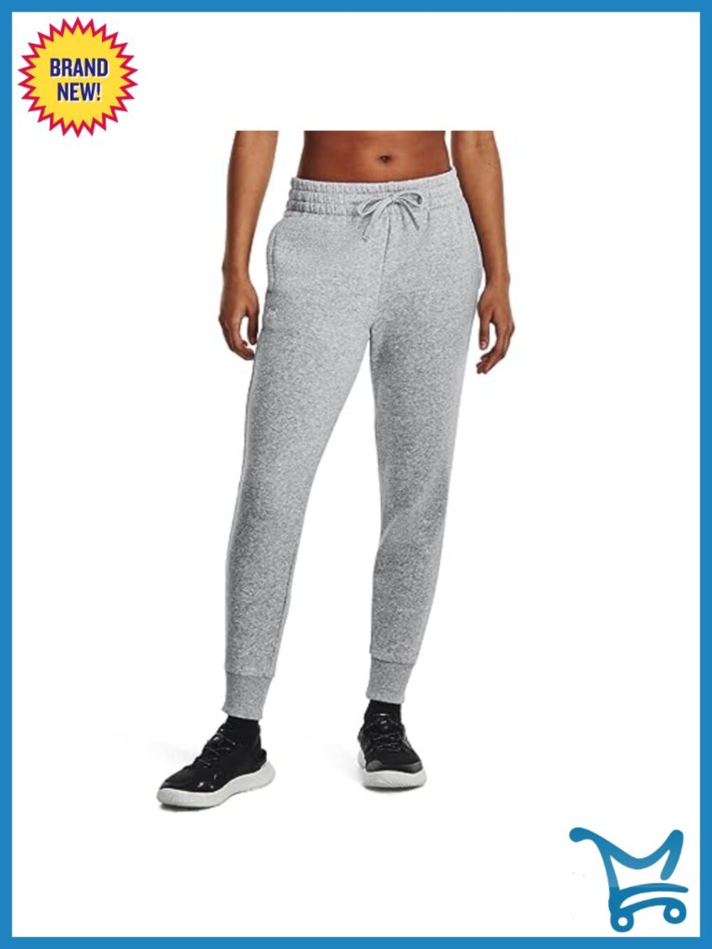 Cotton Blend Fleece Joggers with Pockets